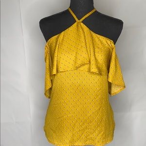 Yellow polka dot top